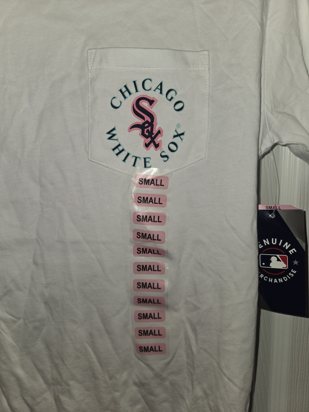 Chicago White Sox Pocket Logo T‑Shirt - White - Picture 2 of 5